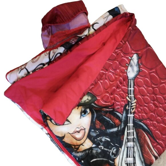 Vintage BRATZ Rock Angels Zip Up Sleeping Bag Comforter 65" X 29" MGA - Picture 9 of 12